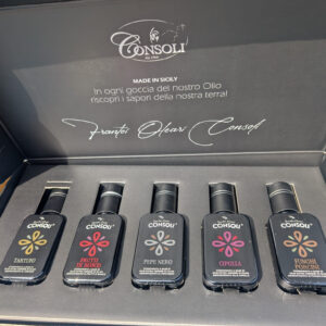 Gourmet výběr ochucených extra panenských olivových olejů – dárková sada (5×100 ml)