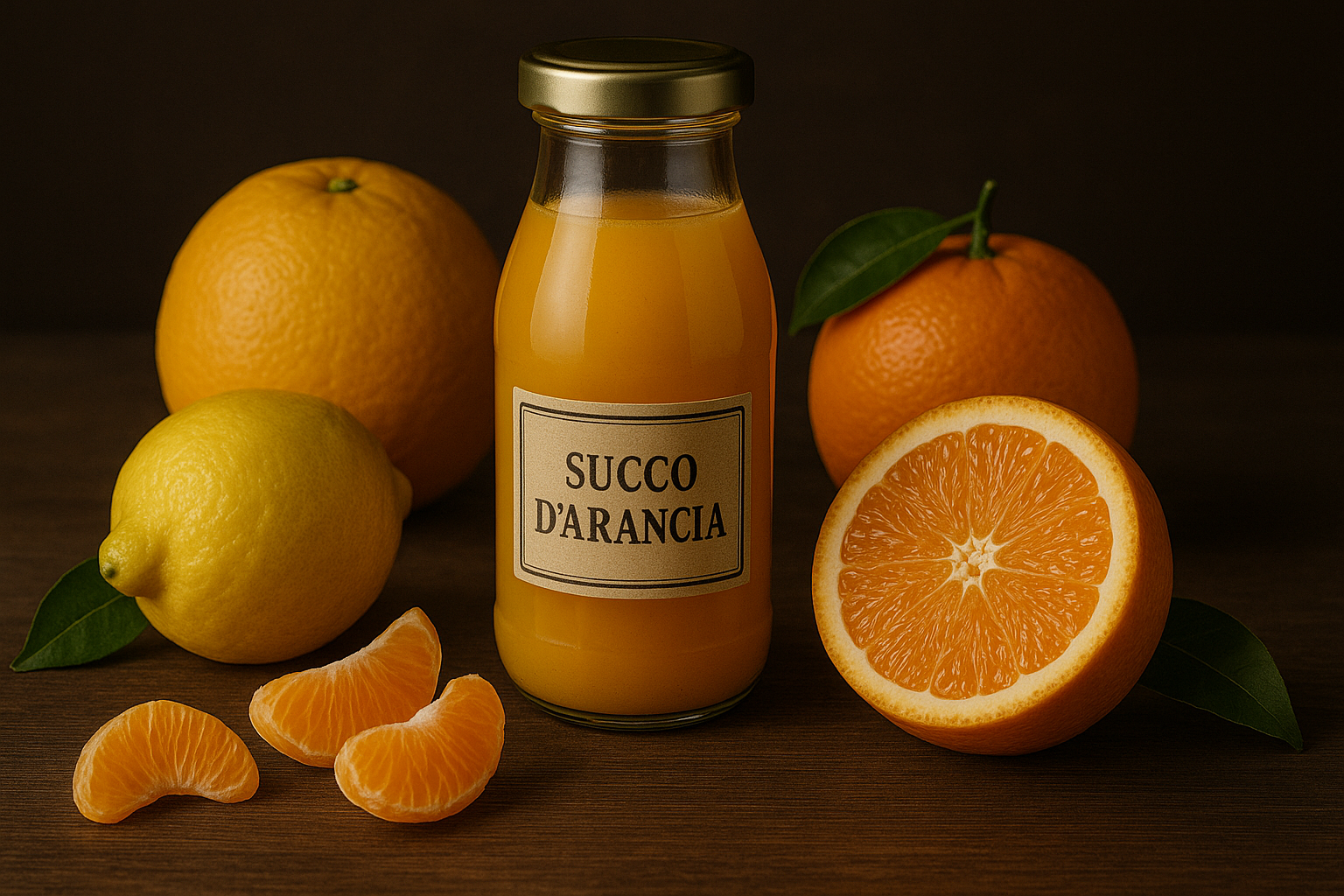 Sezónní sicilské citrusy: pomeranče, citrony, mandarinky