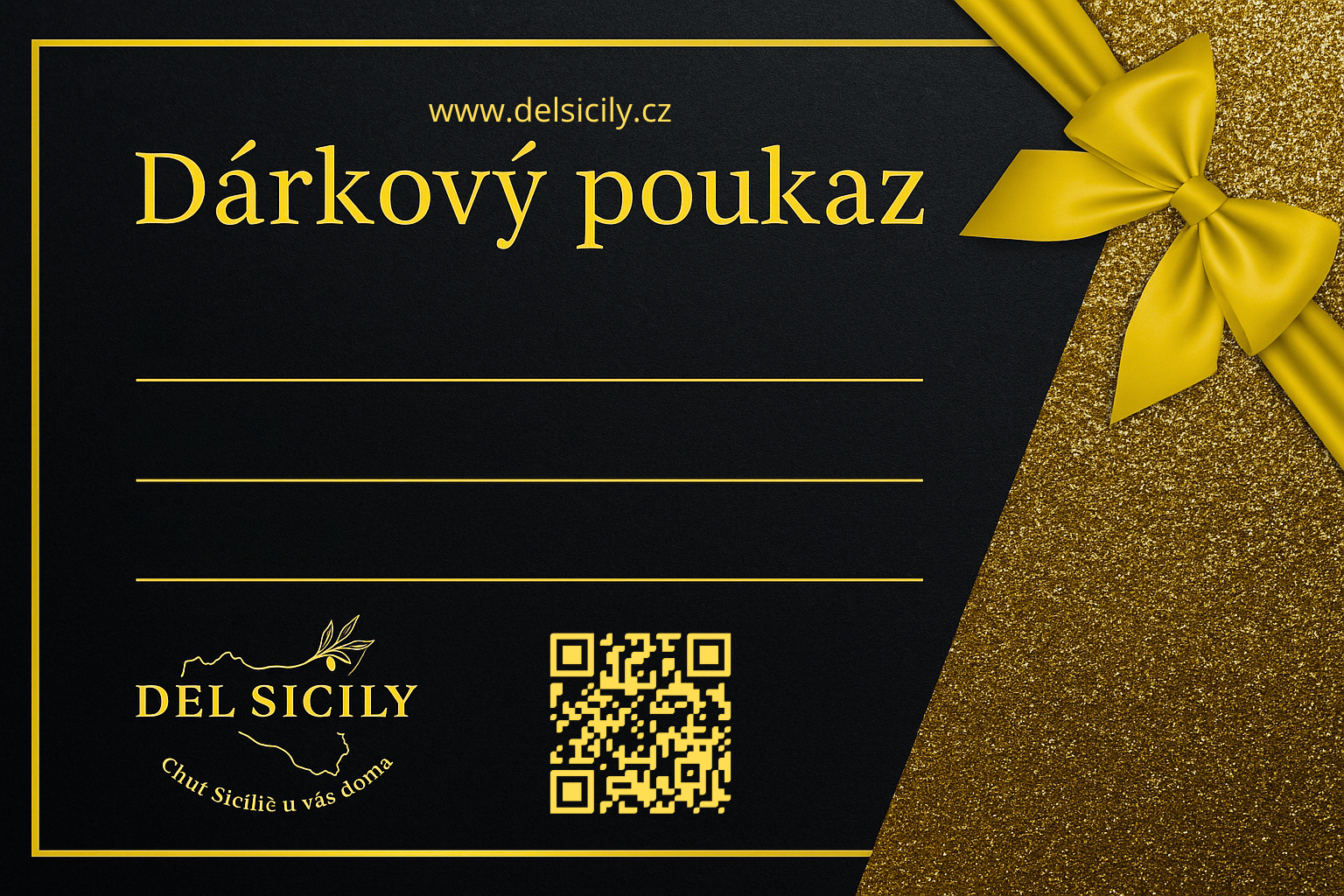 Dárkový poukaz Del Sicily – Dar, který chutná jako Sicílie
