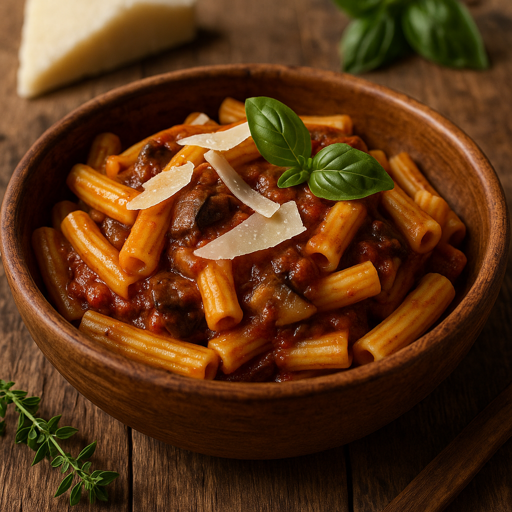 Sugo Montanaro – Sicilská omáčka s houbami a červeným vínem Nero d’Avola - Obrázek 2