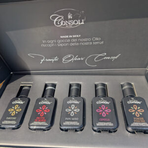 Gourmet výběr ochucených extra panenských olivových olejů – dárková sada (5×100 ml)